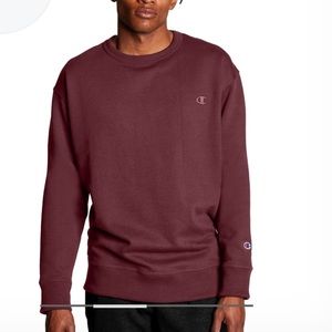 Champion Mens Powerblend Fleece Crew Sweatshirt NWT  Pullover Logo